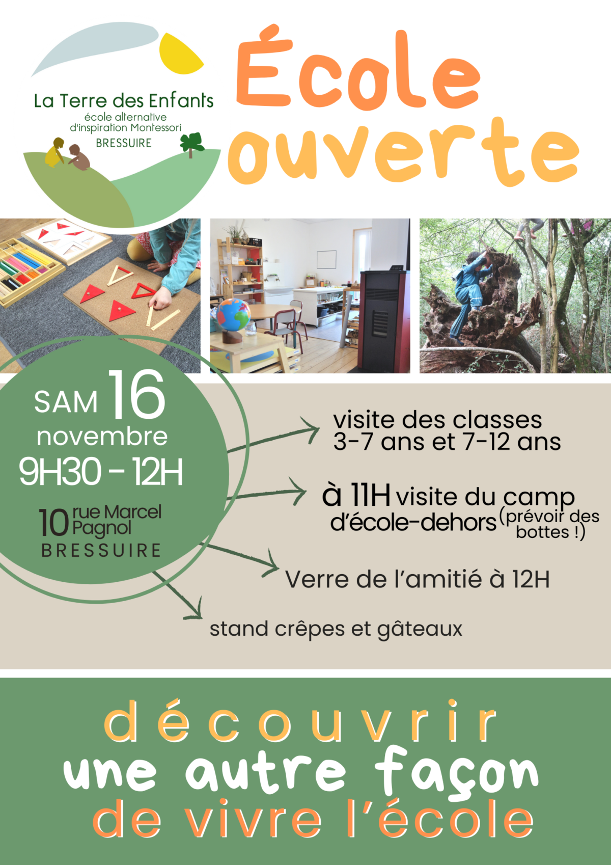 école ouverte le 16 novembre 2024